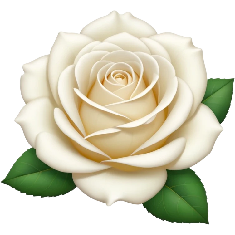 simple white rose emoji