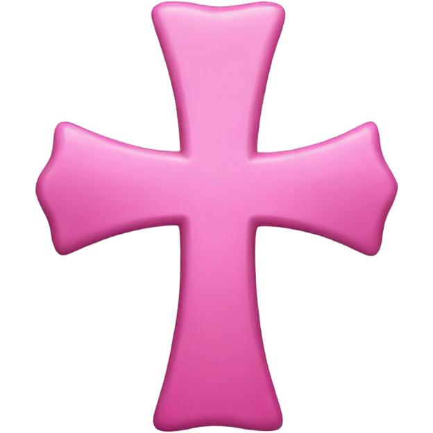 Pink cross emoji