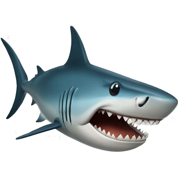Tiburón con lentes emoji