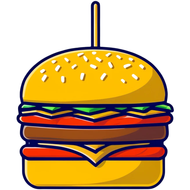fancy gold-plated burger with gold leaf emoji