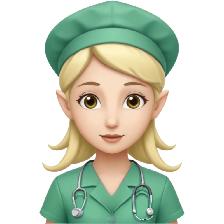 elf nurse with nurse hat emoji