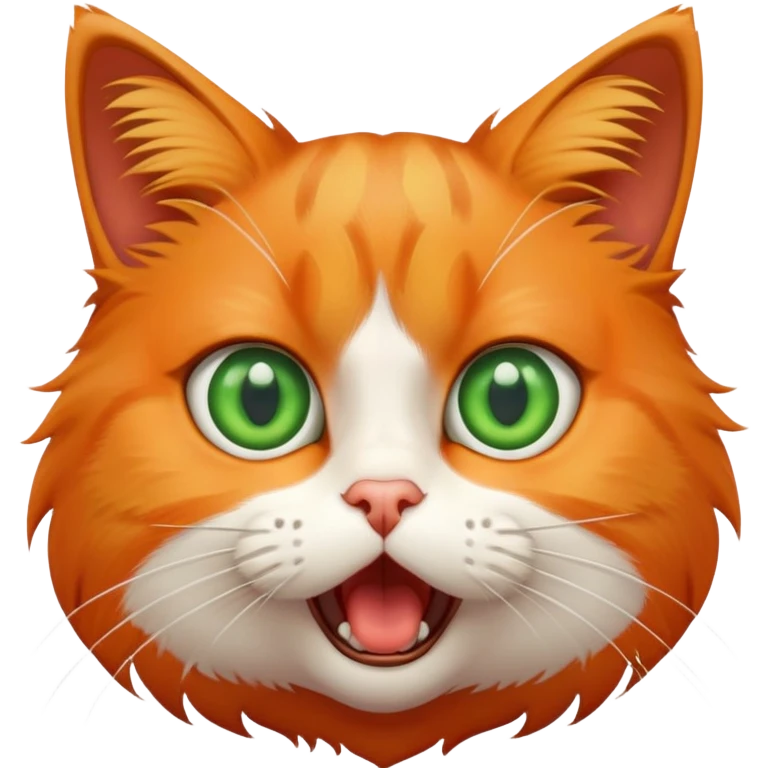Shocked cat emoji