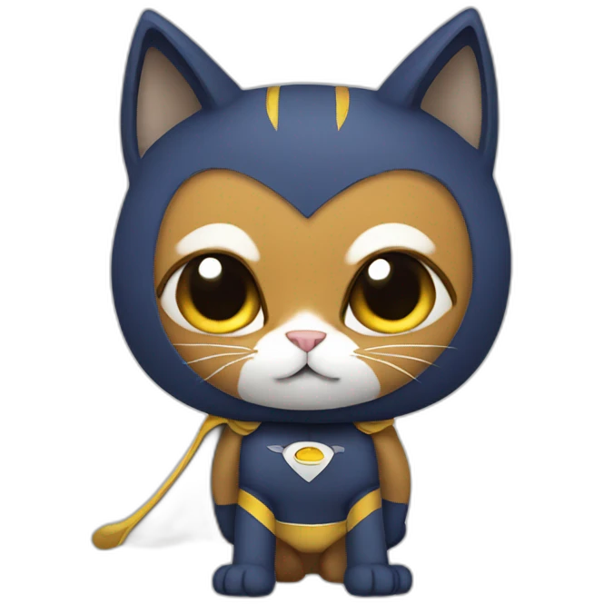 Cat superhero  emoji