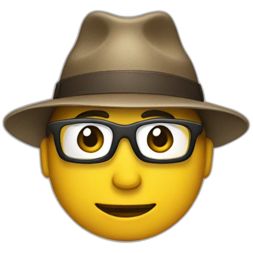 person with google hat emoji