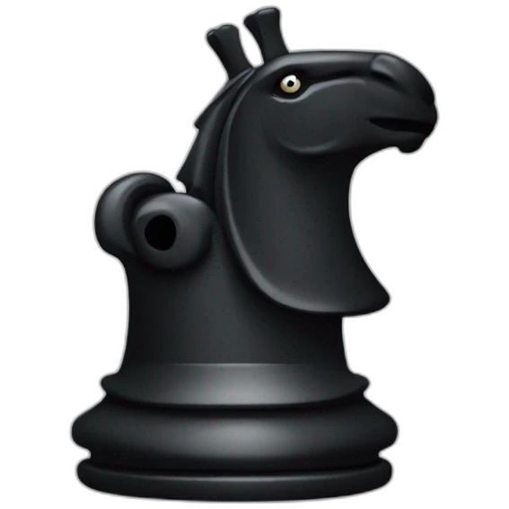 Chess black rook emoji