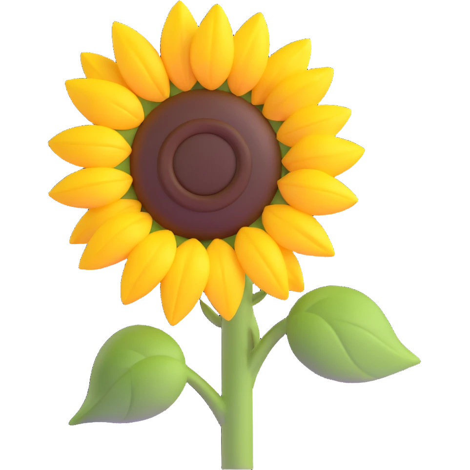 beautiful sunflower emoji
