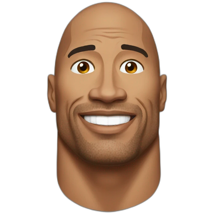 Dwayne Johnson emoji
