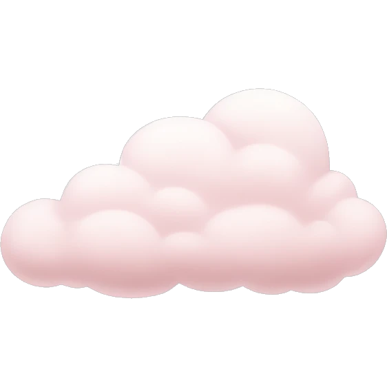 pale pink cloud emoji