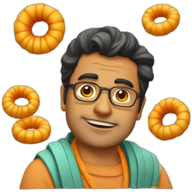 Jethalal with jalebi fafda emoji
