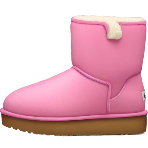 Pink Ugg with platform emoji