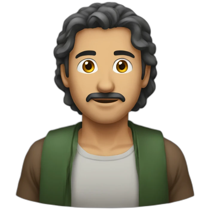 رجل يرتدي قميص الوداد البيضاوي  emoji
