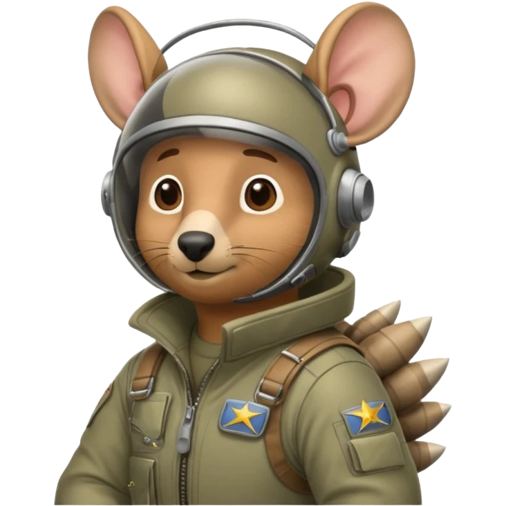 Man flying in the sky of armadillos emoji