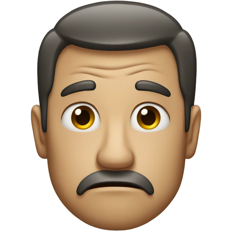 Disappointed angry man emoji