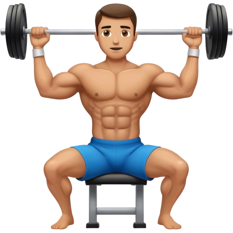 guy pec exercise emoji