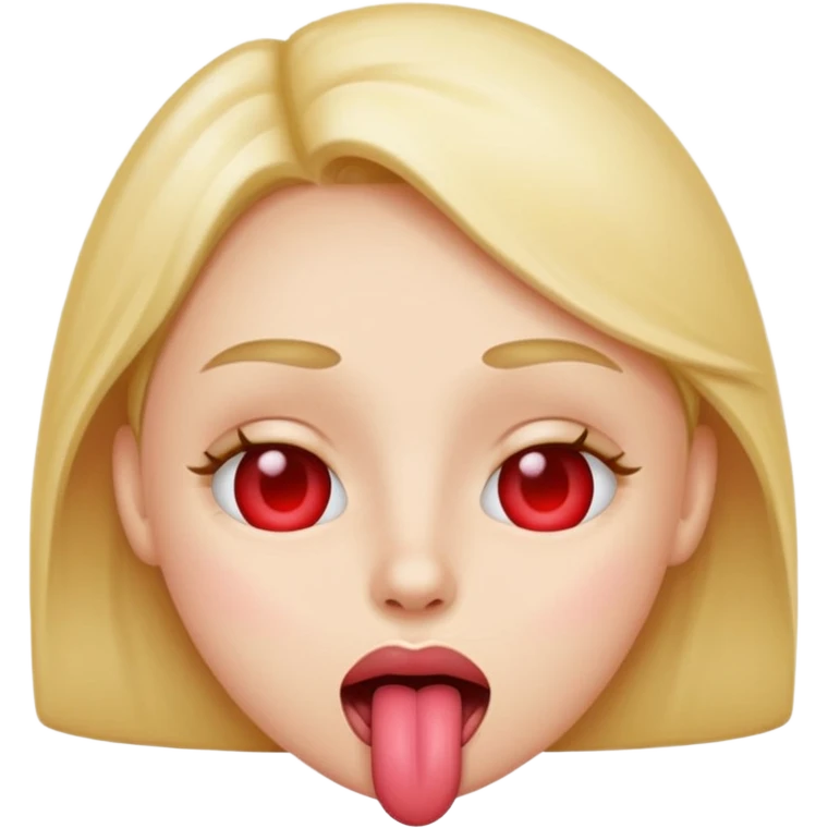 heart eyes with tongue sticking out emoji