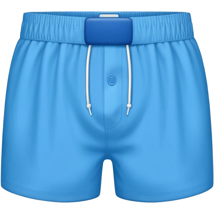 blue boxer shorts, simple and clear emoji