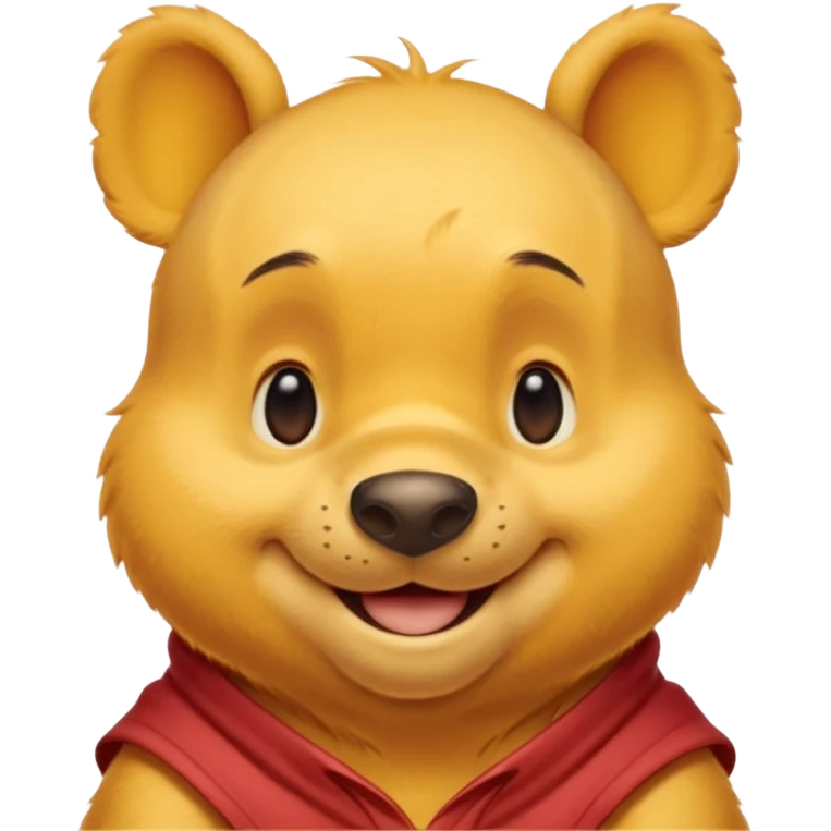 winnie the pooh from Disney without t shirt emoji