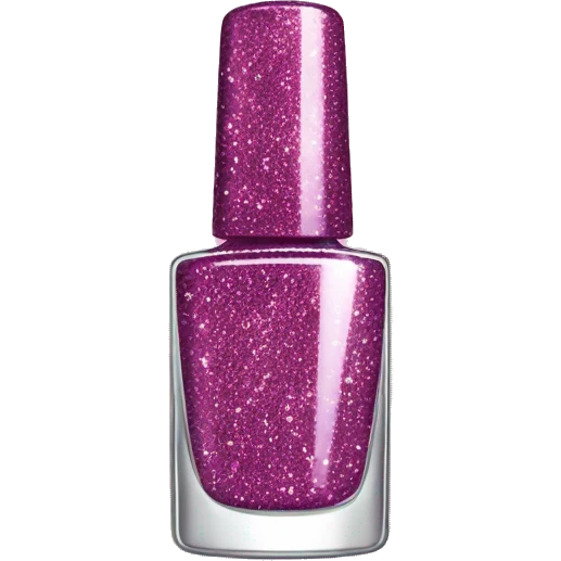 Glitter nail polish bottle  emoji