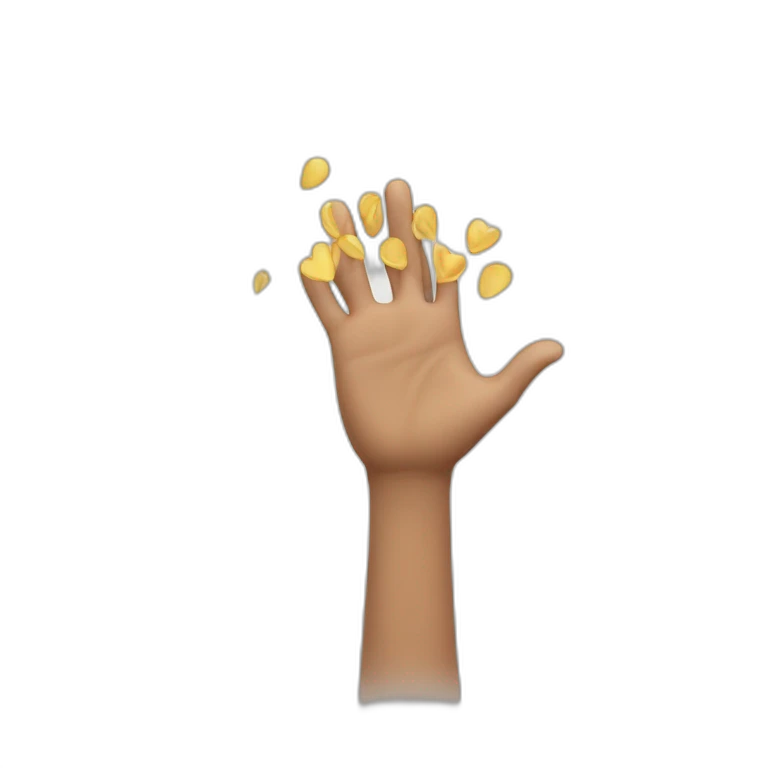 un homme avec les mains en l'air emoji