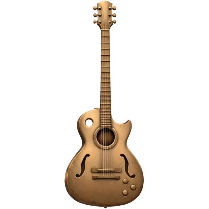 Guitar statue emoji