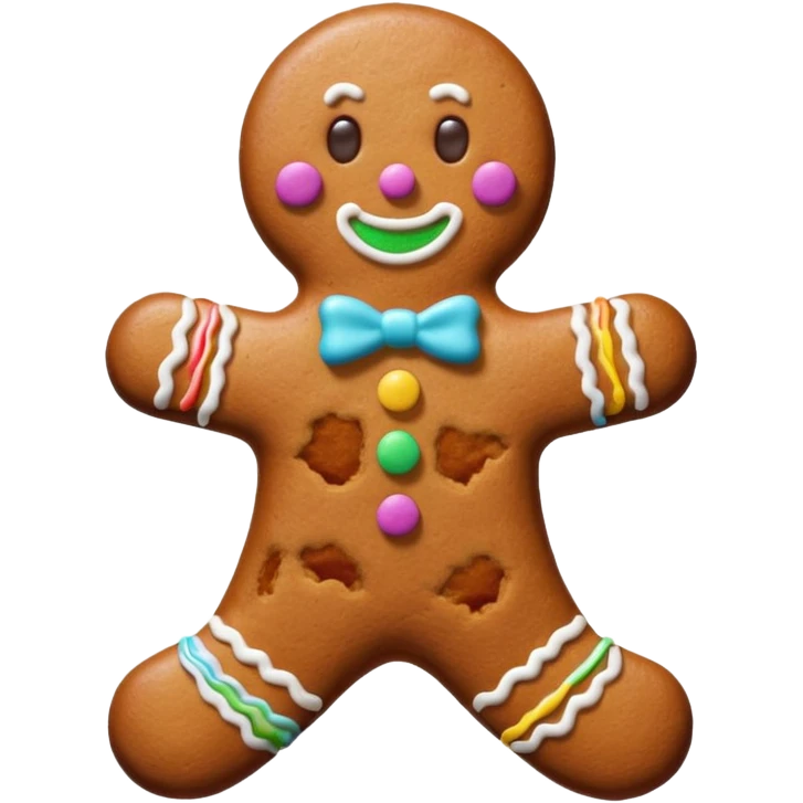 How to make a Giant Gingerbread Man Cake Recipe  emoji