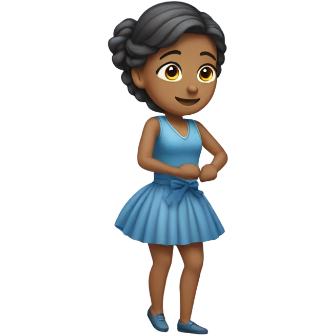 woman doing a curtsy bow emoji