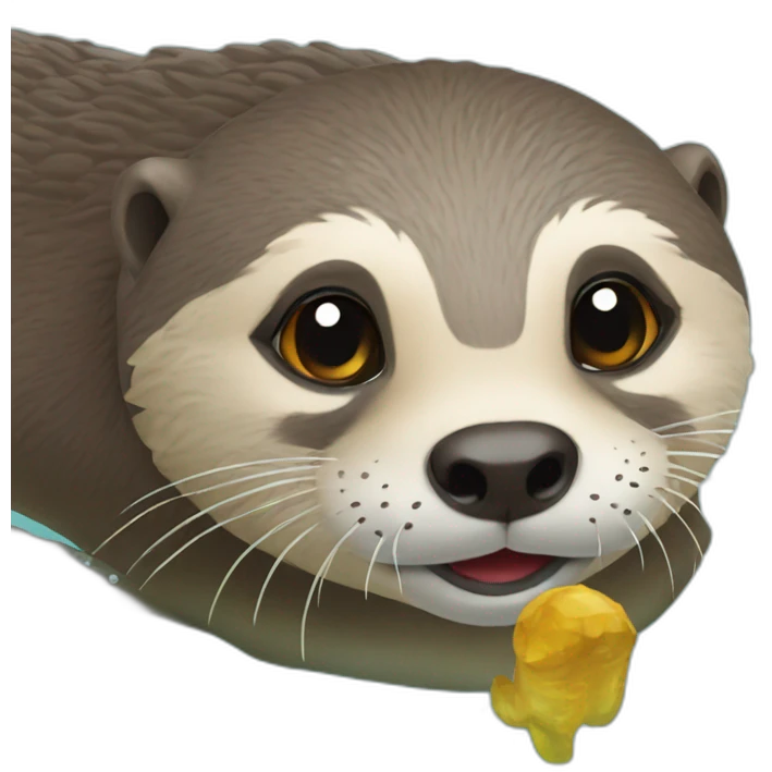 loutre sur torue emoji