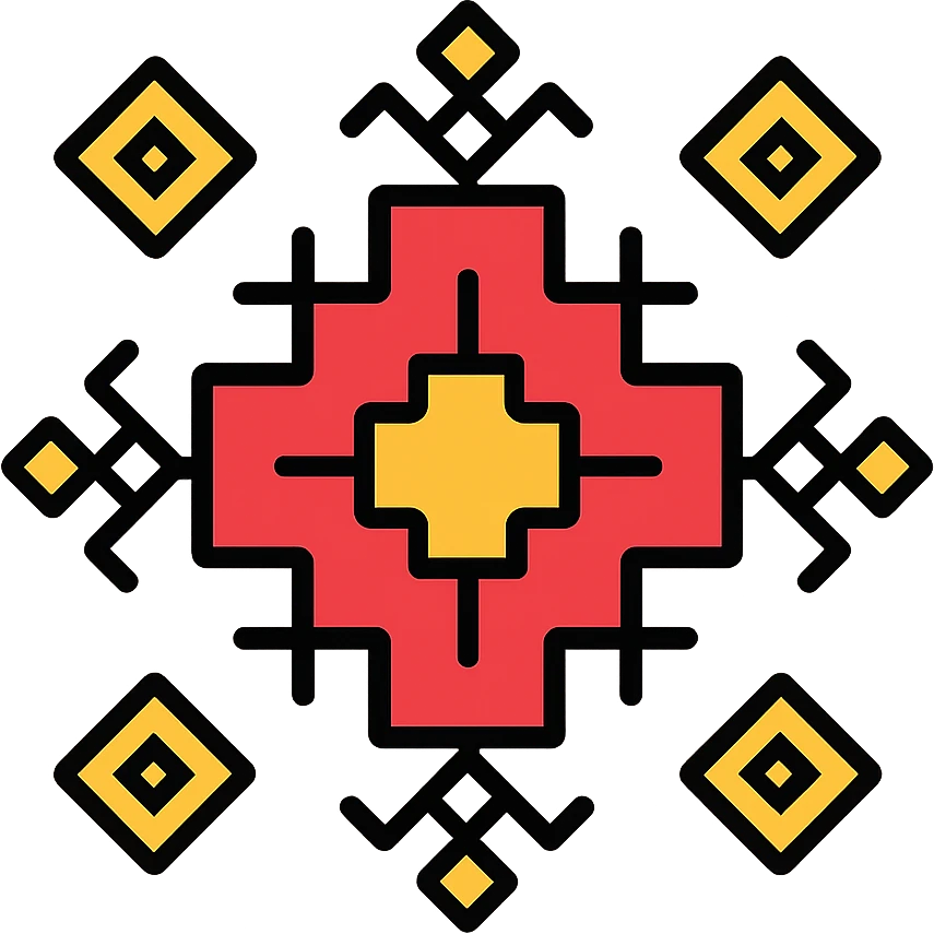 Ukrainian traditional vyshyvanka embroidery pattern emoji