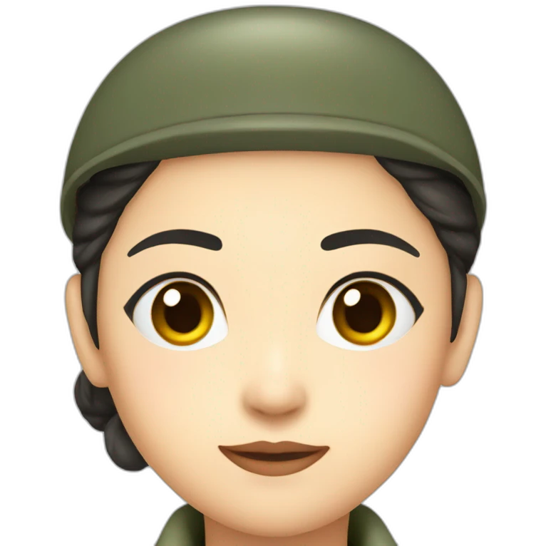 Female Japanese Air Force ranked soldier  emoji