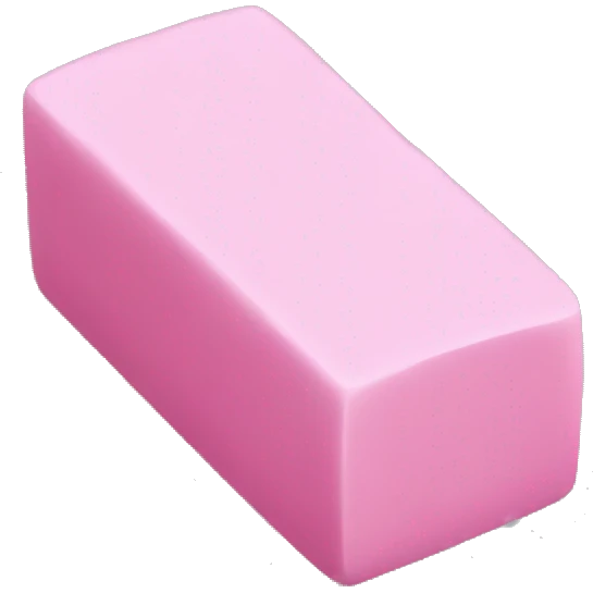 pink eraser emoji