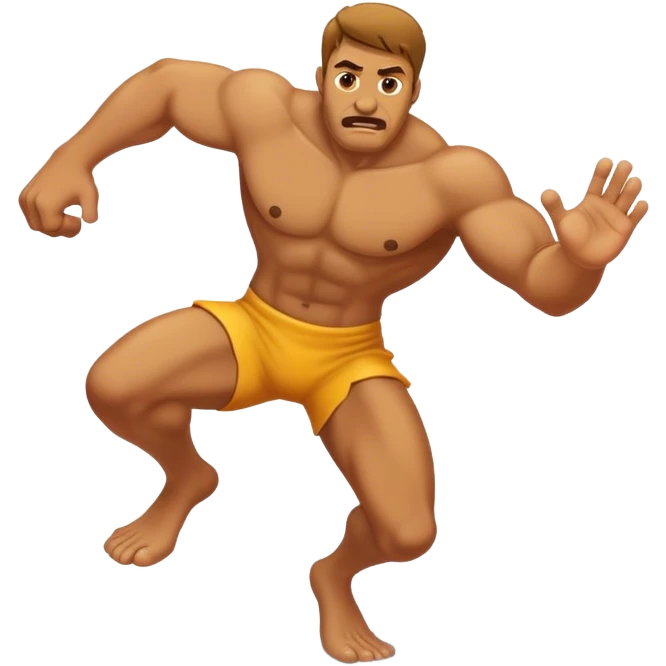 Man stomping emoji