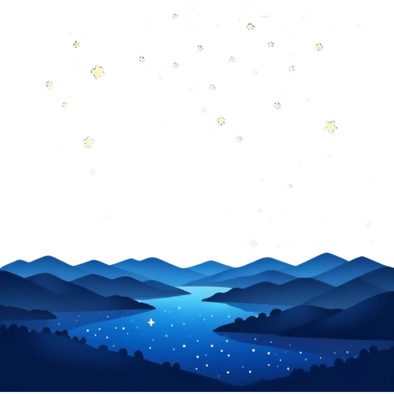 night sky with stars emoji