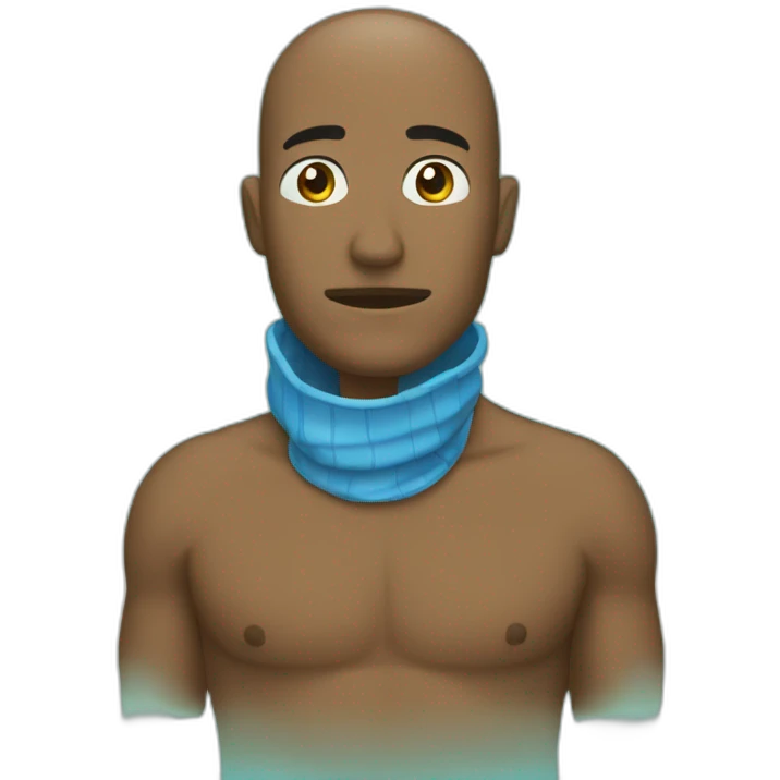 persona pensando en el agua calor emoji