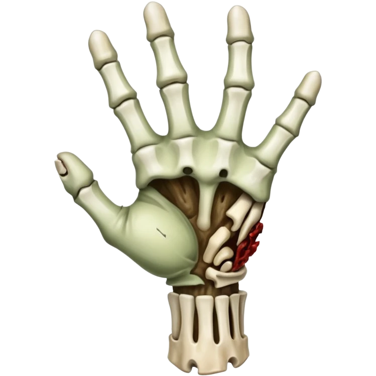 zombie hand snap emoji