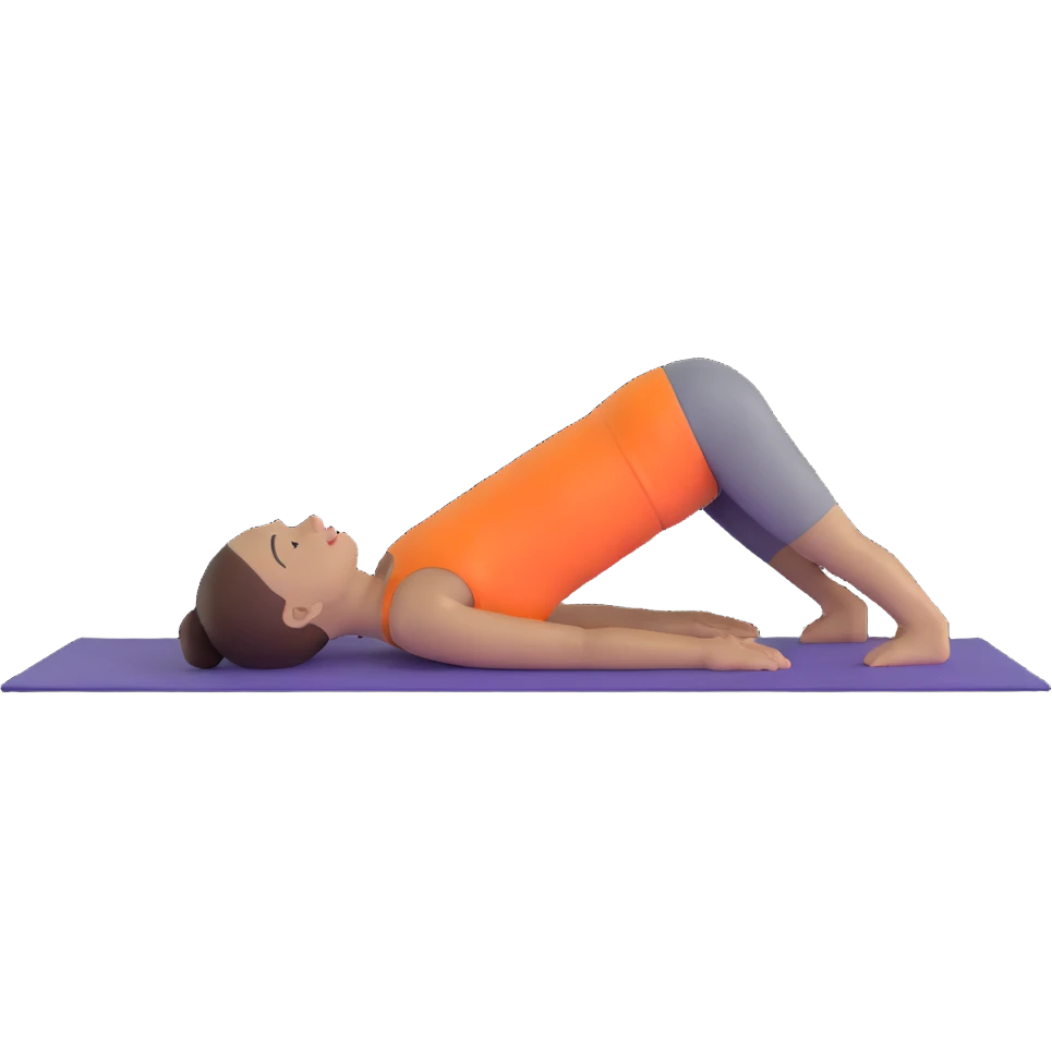 person in downward dog yoga pose emoji
