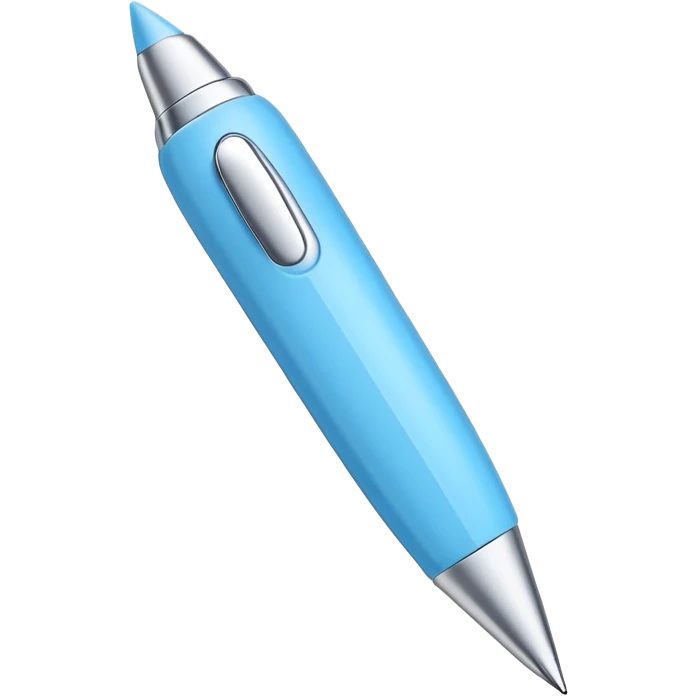 Light blue pen emoji