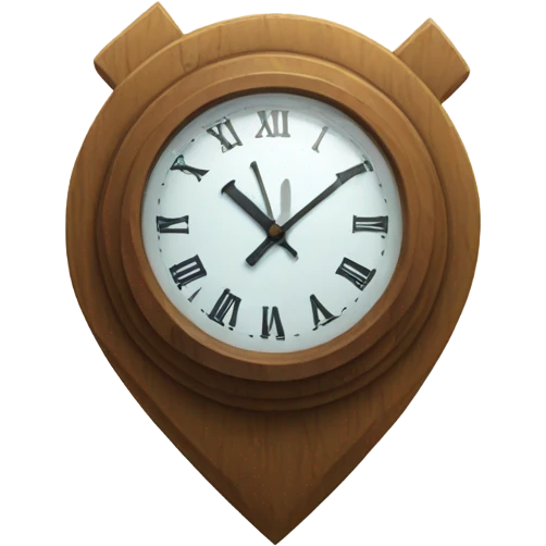 location pin with clock inside of it emoji