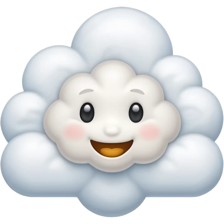 Cute cloud  emoji