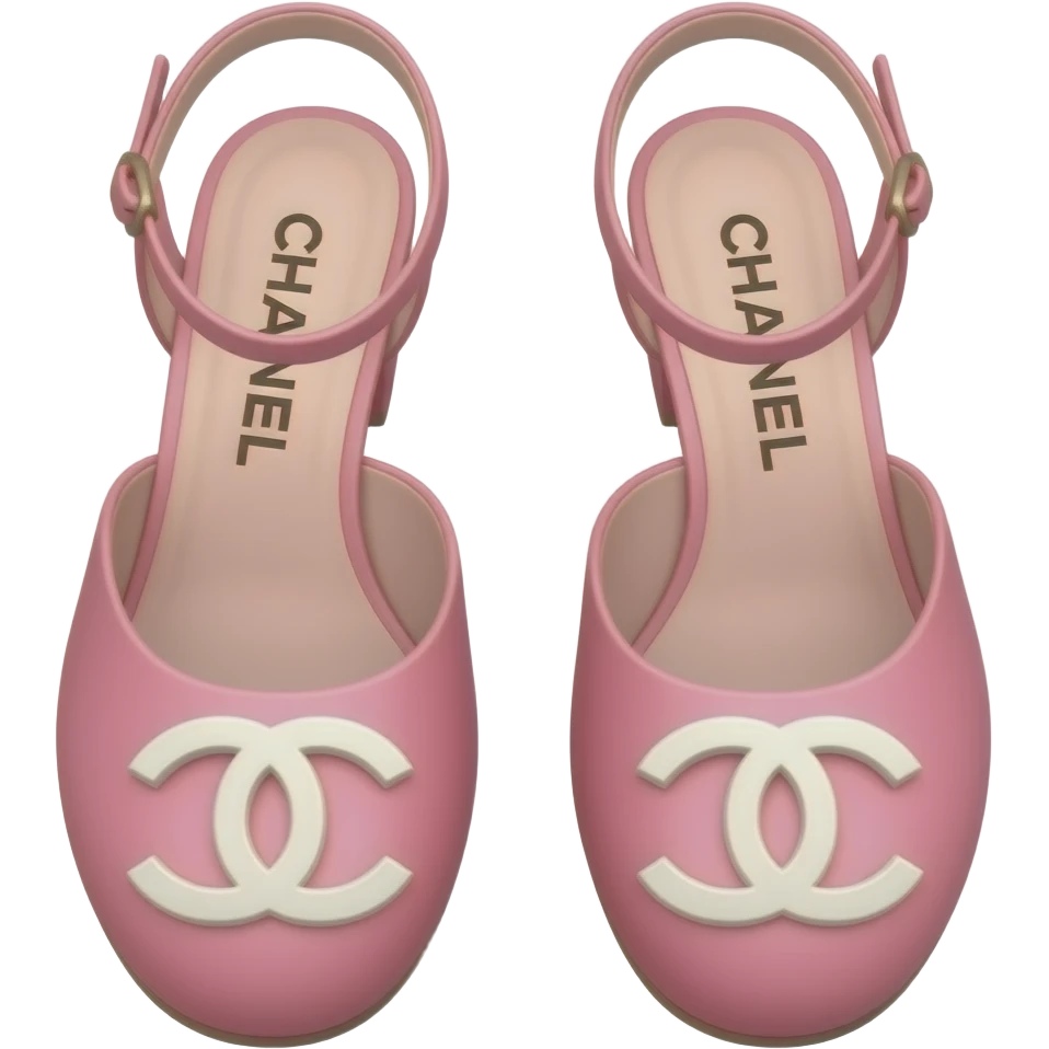 Chanel shoes pink emoji