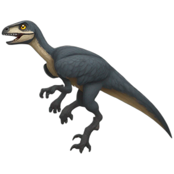 Atrociraptor running emoji