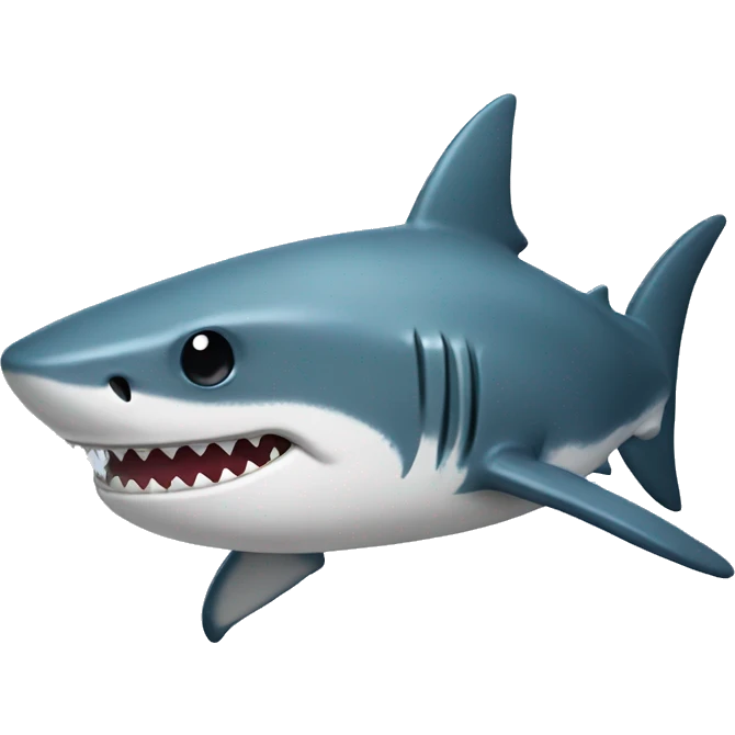 Shark with a tank top emoji