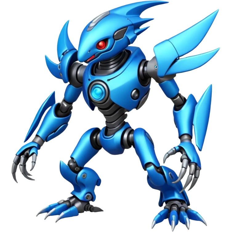 Modern Cyber Lombax-Fakémon-creature, full body emoji