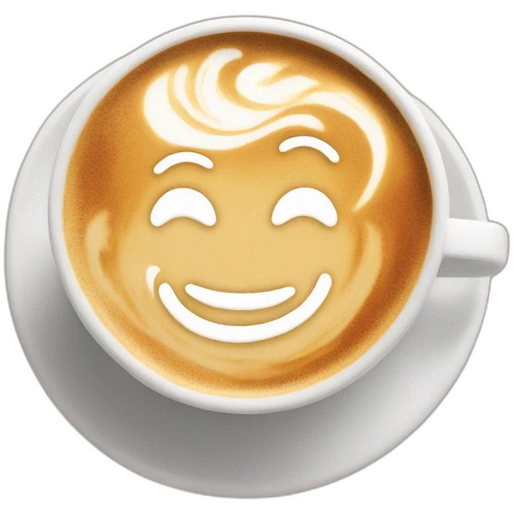 latte art emoji