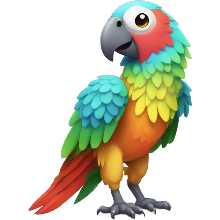 Parrot in anime style emoji