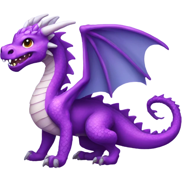 kawaii purple dragon  emoji