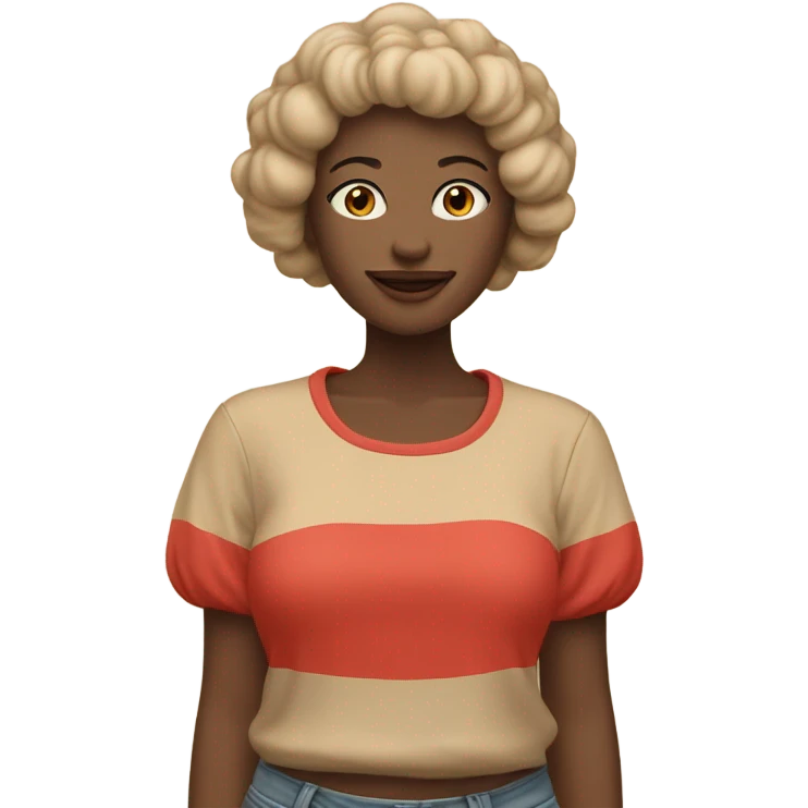 red-beige bubble tee emoji