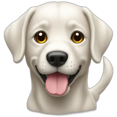 un chien qui rigole sur chat emoji