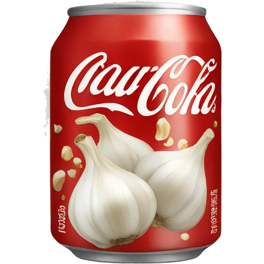 Coke with garlic emoji