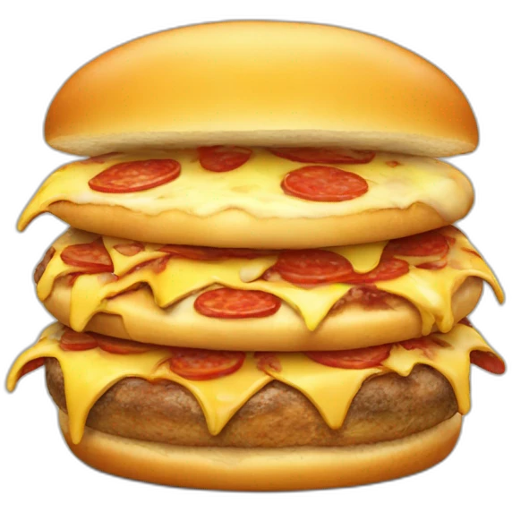Pizza hamburger emoji