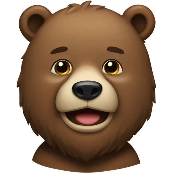 Bear with beard emoji